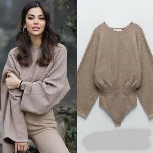 Brand New Zara Sweater Bodysuit